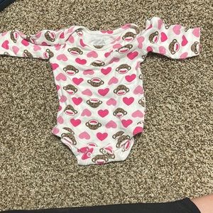 Sock monkey outfit. 3 month